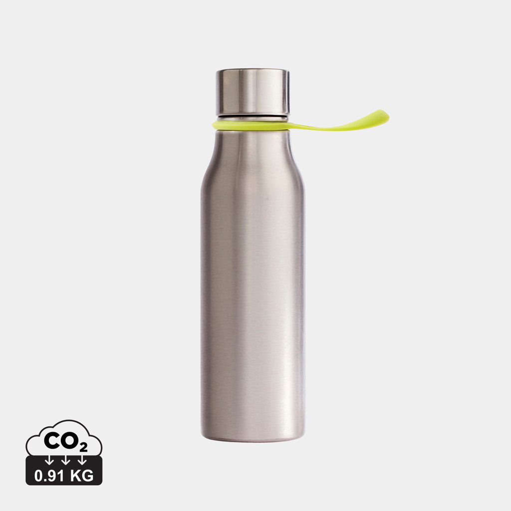 Bouteille d'eau publicitaire 550ml en acier Lean VINGA Vert citron